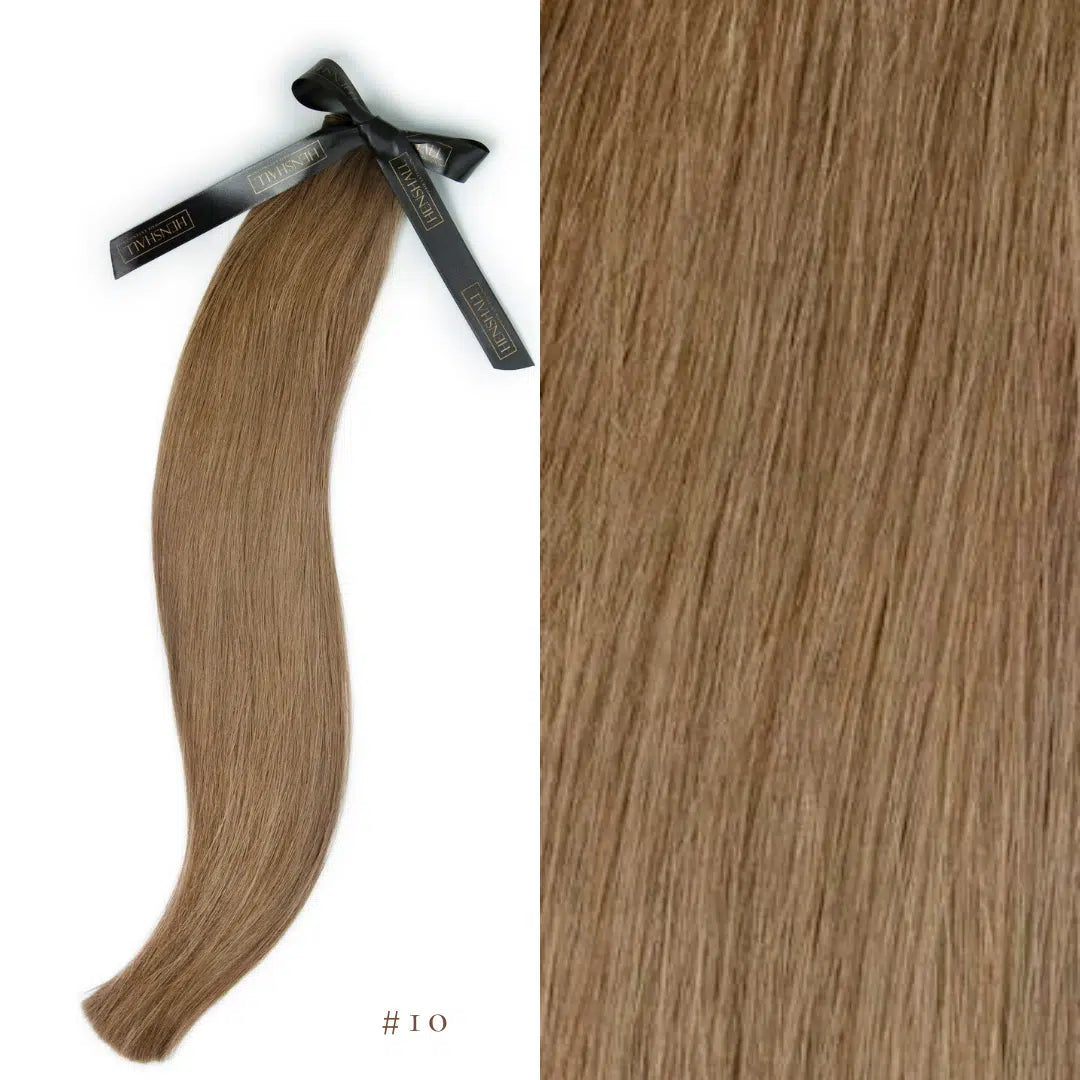 Flat Weft Extensions European Classic Remy Double Drawn