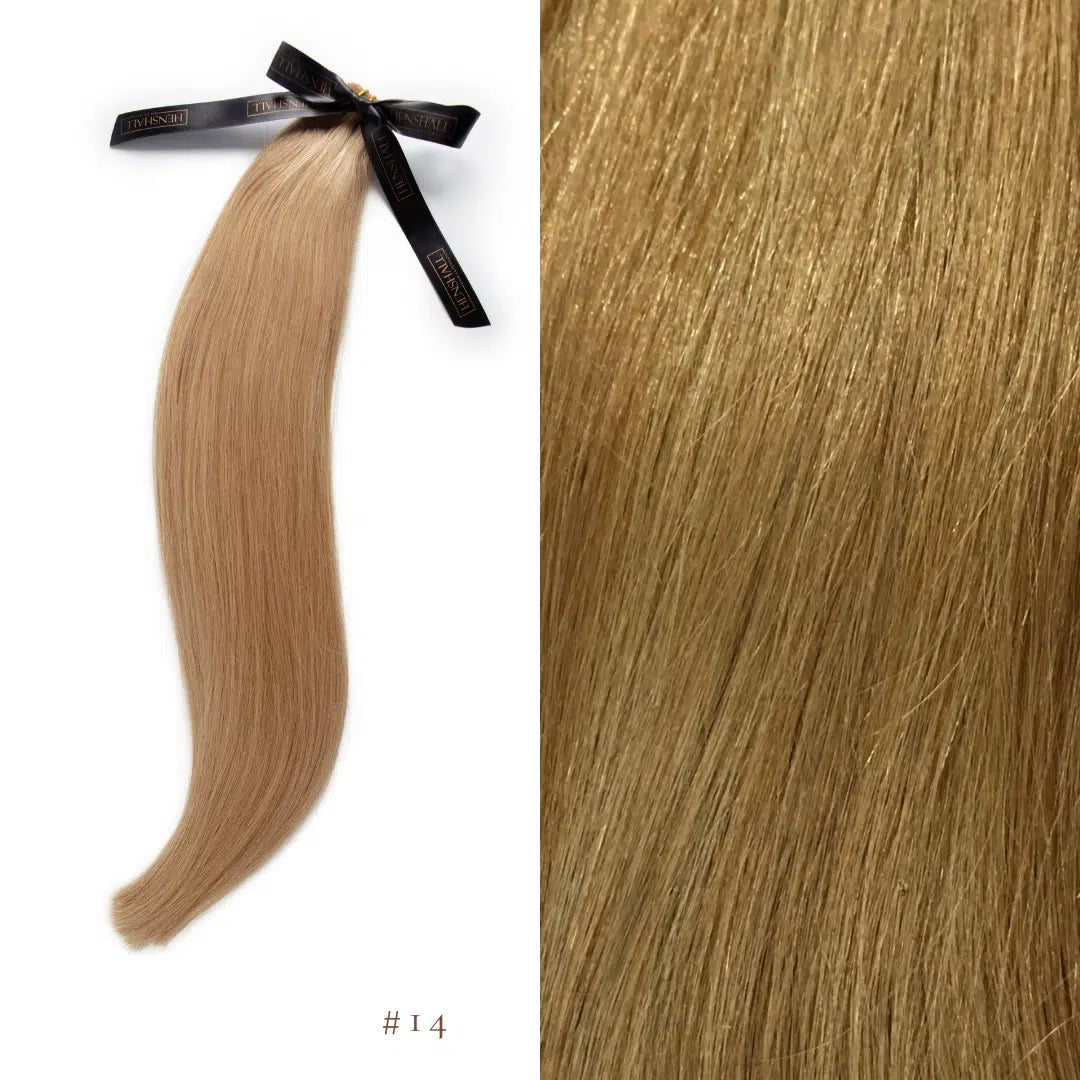 Flat Weft Extensions European Classic Remy Double Drawn
