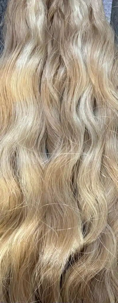18" #18/60 Foiled Russian Curly Mini Weft 50g