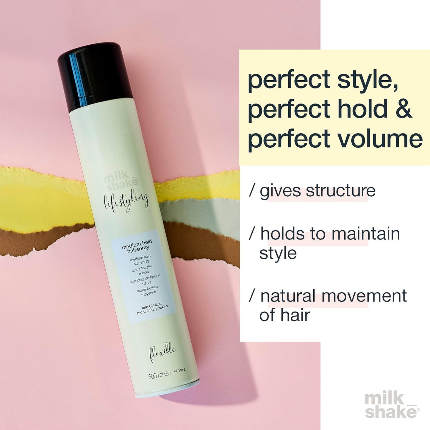 Milkshake Lifestyling Medium Hold Hairspray 500ml
