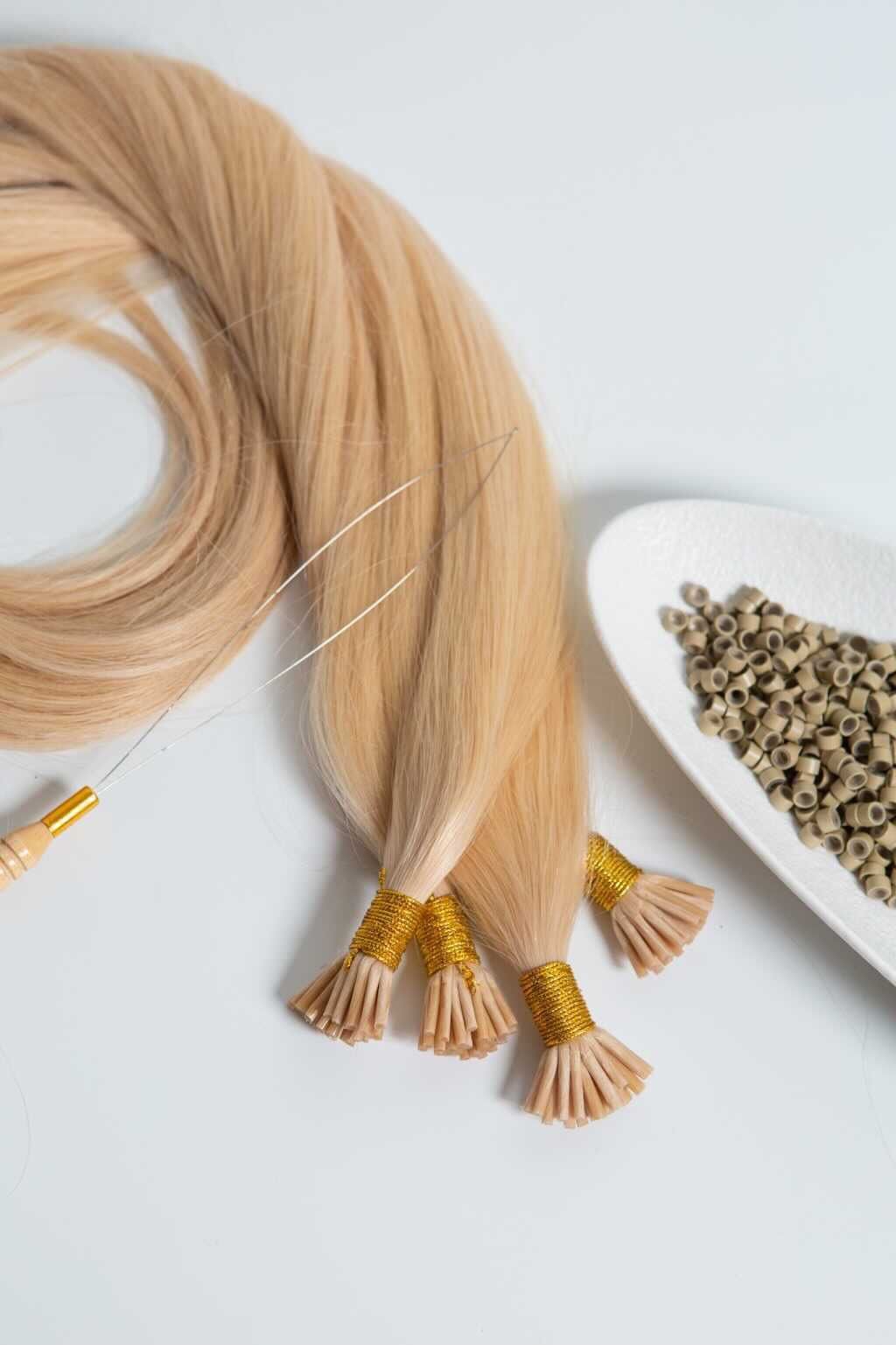Microbead Itip Extensions Russian Premium Remy Double Drawn 1gram Strands