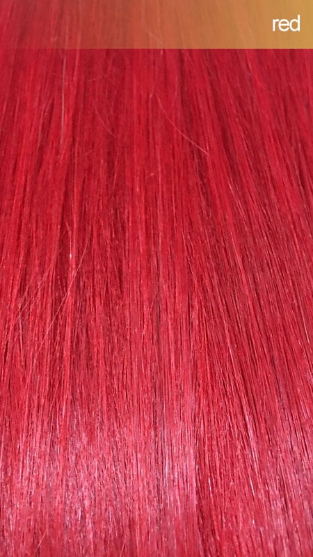 20in Red Russian Flat Weft 50g
