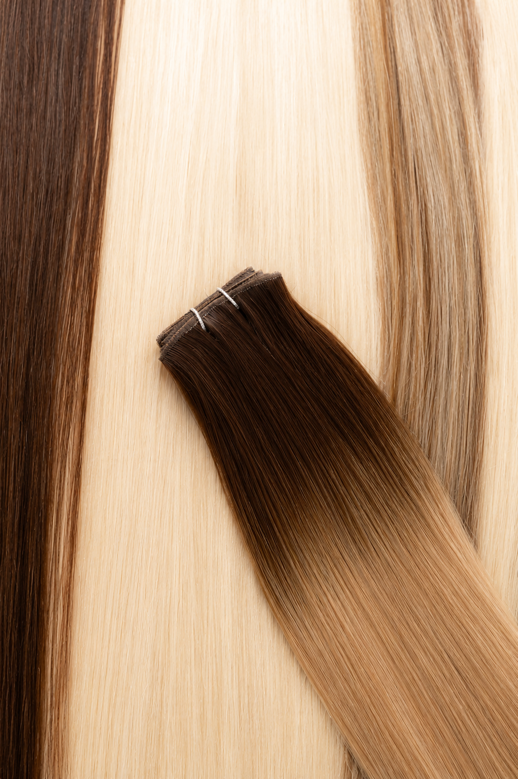 Mini Weft Extensions Russian Premium Remy Double Drawn Ombre Foiled Mini Weft Extensions Russian Premium Remy Double Drawn Ombre Foiled